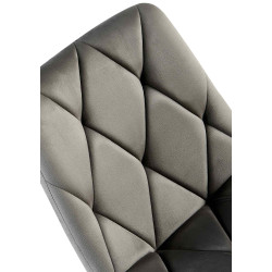 Chaise de salle à manger en velours Clairton