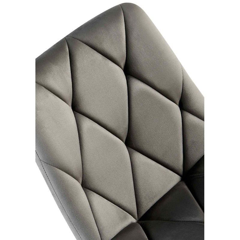 Chaise de salle à manger en velours Clairton