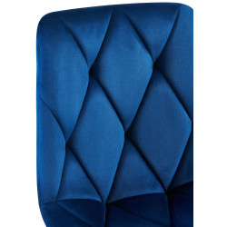 Chaise de salle à manger en velours Clairton