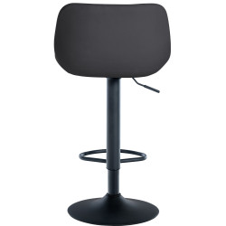 Lot de 2 tabourets de bar Loft en velours noir