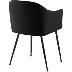 Chaise de salle à manger en velours Jaysie