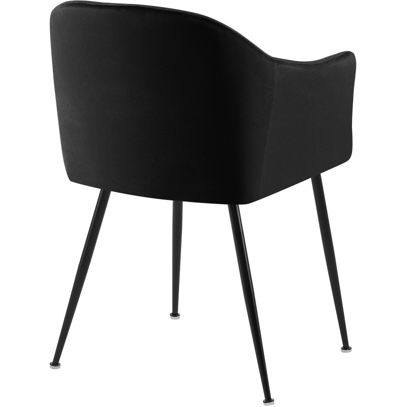 Chaise de salle à manger en velours Jaysie