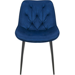 Ensemble de 2 chaises de salle à manger en velours Wallace