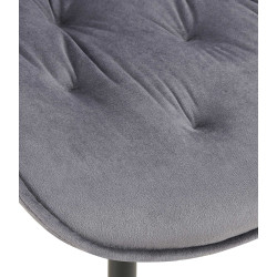 Ensemble de 2 chaises de salle à manger en velours Wallace