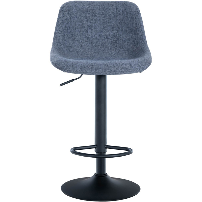 Lot de 2 tabourets de bar en tissu loft bleu