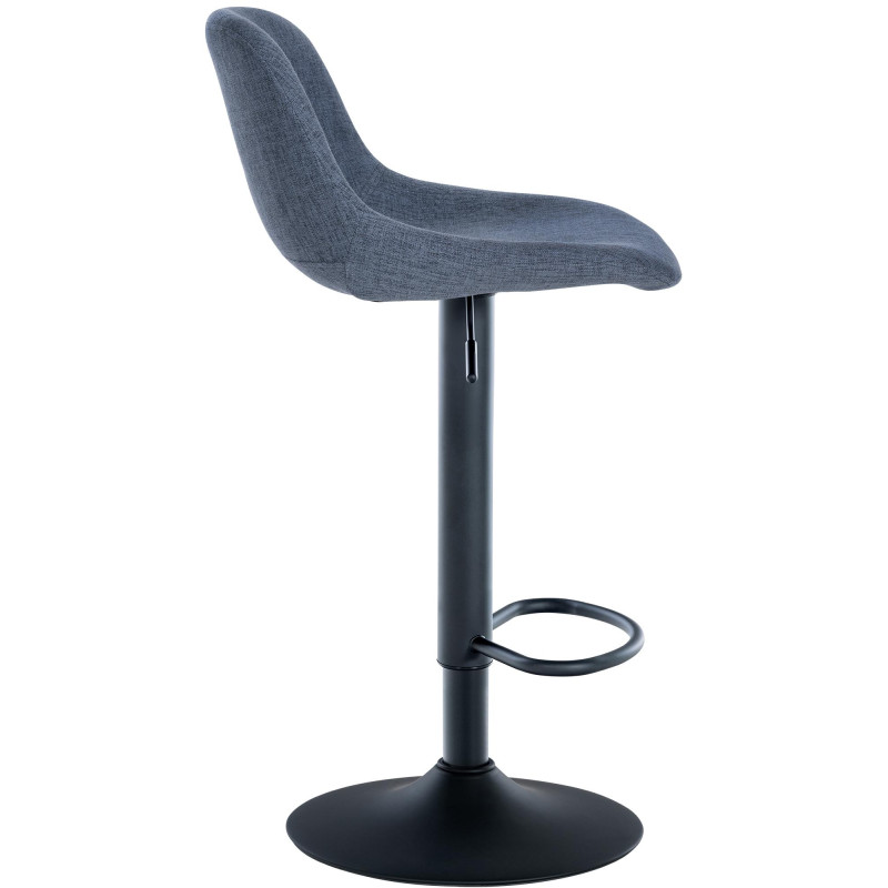 Lot de 2 tabourets de bar en tissu loft bleu