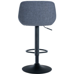 Lot de 2 tabourets de bar en tissu loft bleu