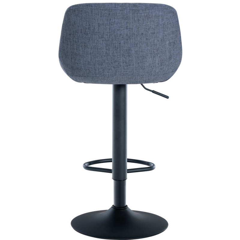 Lot de 2 tabourets de bar en tissu loft bleu