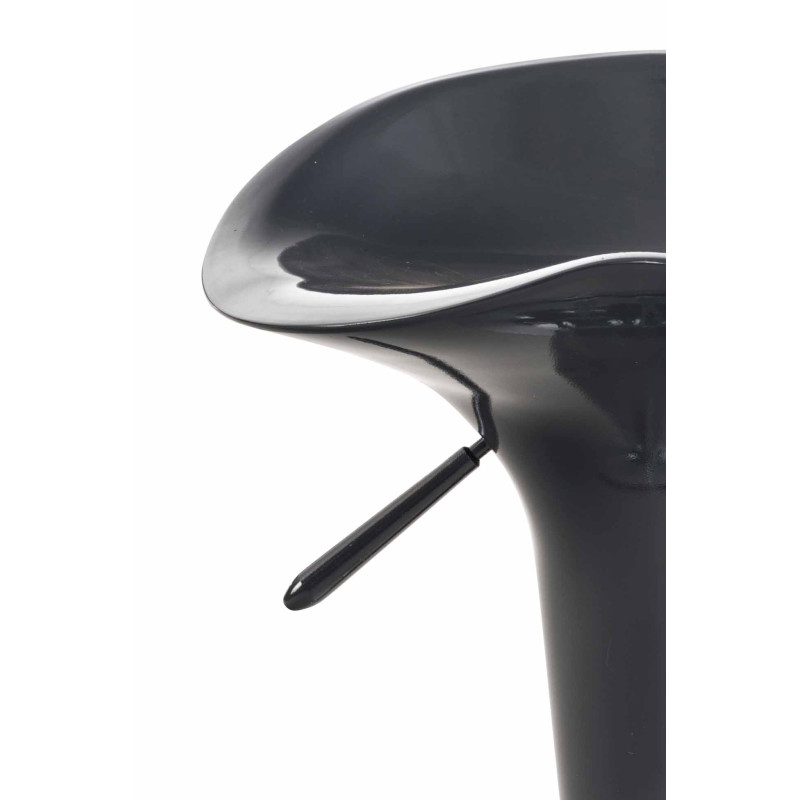 Tabouret de bar en forme de selle gris