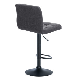 Tabouret de bar Calma en tissu gris clair