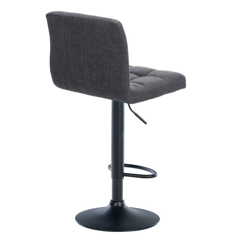 Tabouret de bar Calma en tissu gris clair