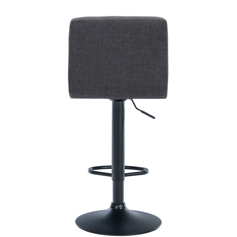 Tabouret de bar Calma en tissu gris clair
