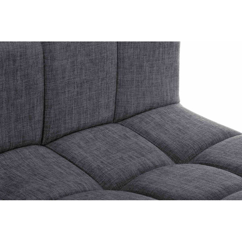 Tabouret de bar Calma en tissu gris clair