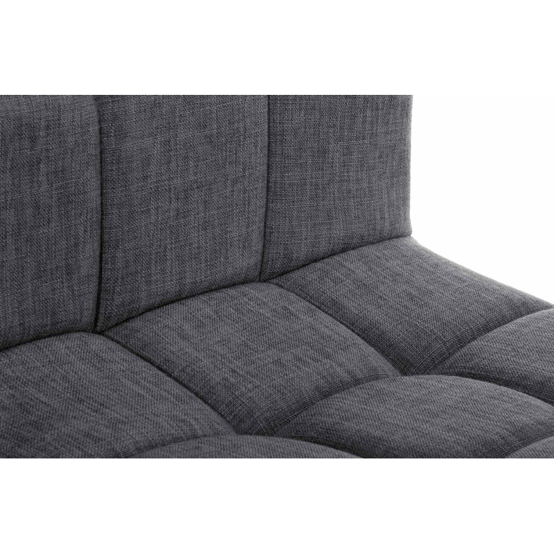 Tabouret de bar Calma en tissu gris clair