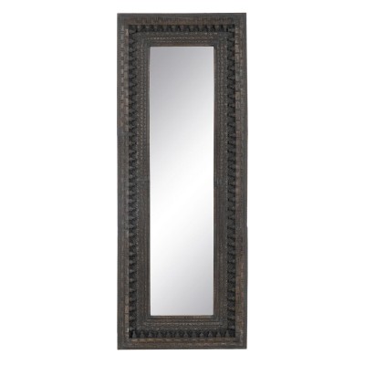 Miroir sur Pied Brun foncé Verre Bois de manguier Bois MDF Vertical 67,3 x 5,1 x 176,5 cm