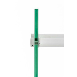Porte-bûches de chauffage Dacio verre à lait 35x50x140 (6 trous)