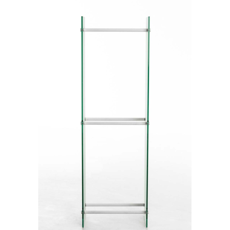 Porte-bûches de chauffage Dacio verre à lait 35x50x180 (6 trous)