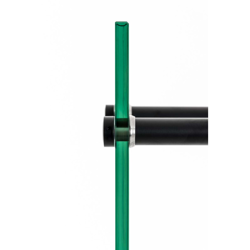 Support à bûches Dacio verre clair 35x35x140 (6 trous)