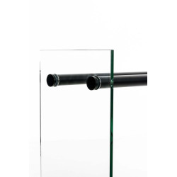 Support à bûches Dacio verre clair 35x50x140 (6 trous)