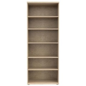 Armoire a chaussures MISCA - Style contemporain décor chene sonoma et blanc mat - L 69 cm