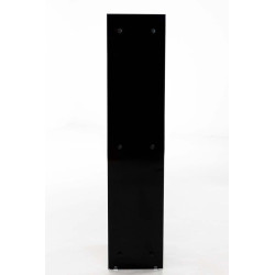Support à bûches Dacio verre noir 35x50x140 (6 trous)