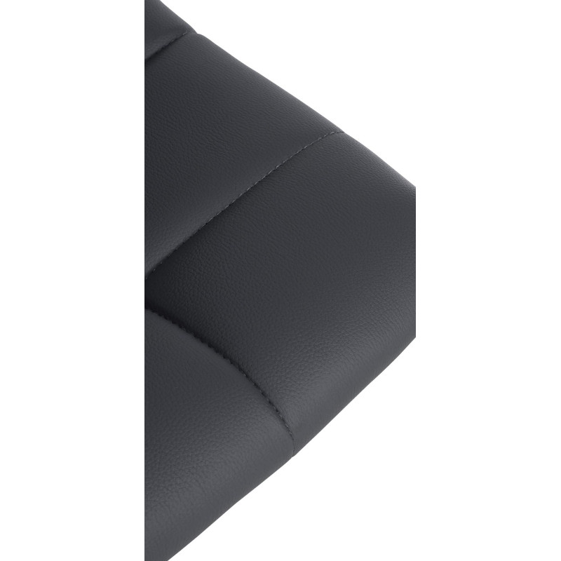 Tabouret de bar Jerry simili cuir gris
