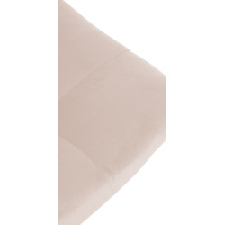 Tabouret de bar Jerry velours chromé beige