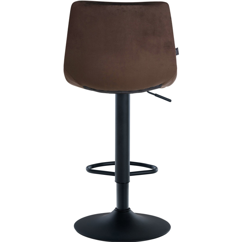 Tabouret de bar Jerry velours brun