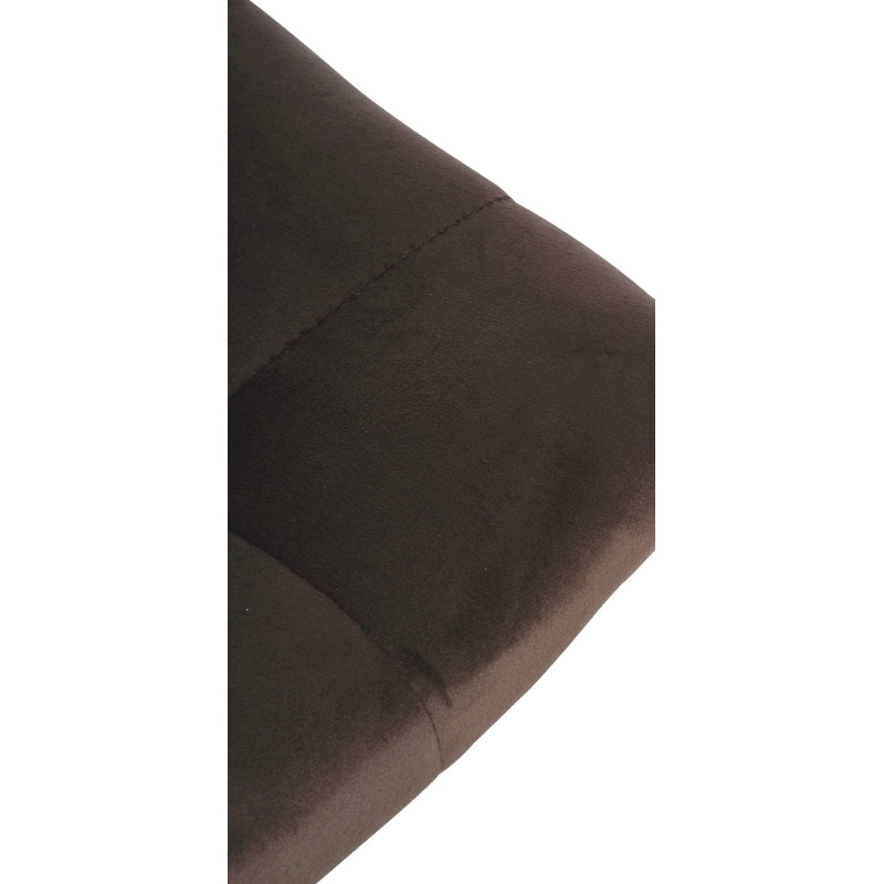Tabouret de bar Jerry velours brun