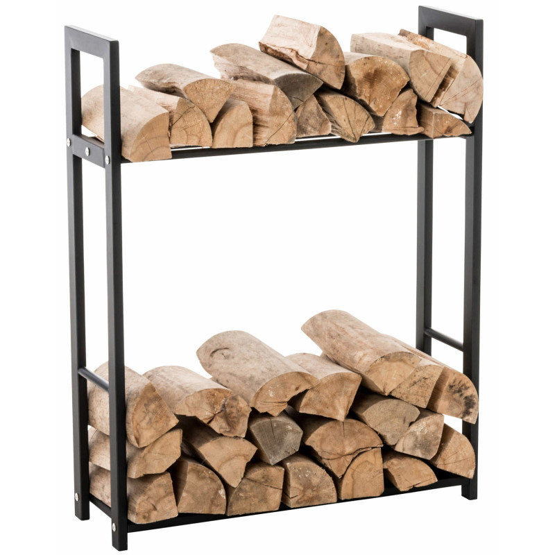 Porte-bûches de chauffage Neige 100x80x25