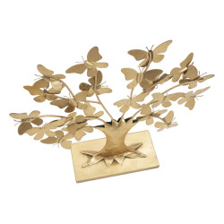 SCULPTURE ARBRE GLAM AVEC PAPILLON CM 31X8X30