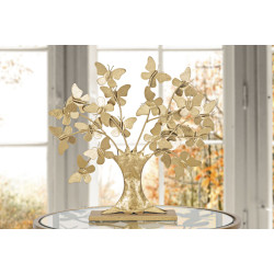 SCULPTURE ARBRE GLAM AVEC PAPILLON CM 31X8X30
