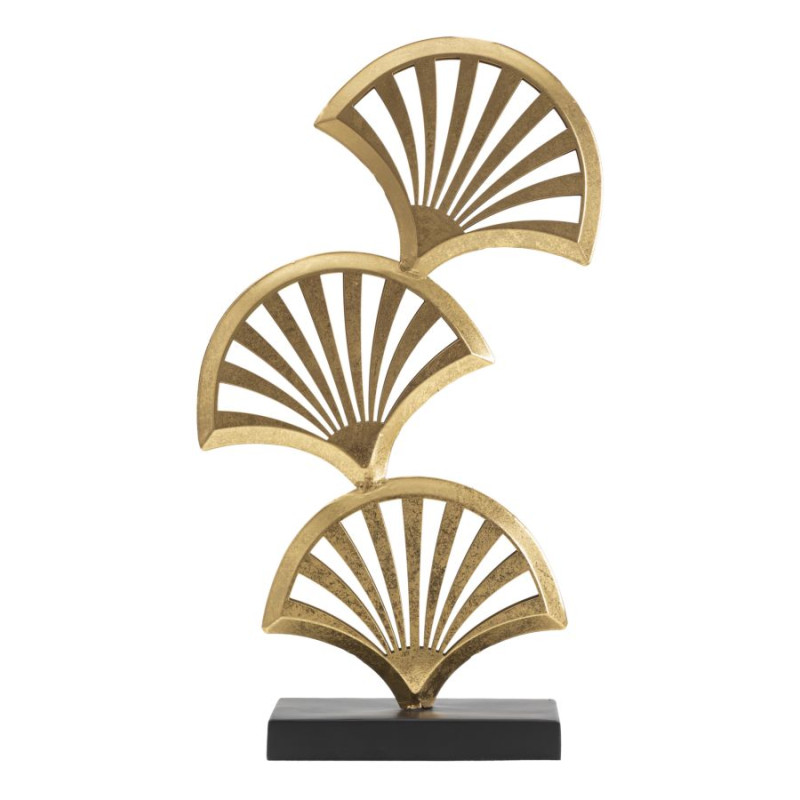 SCULPTURE À TROIS FEUILLES CM 23,5X10X44