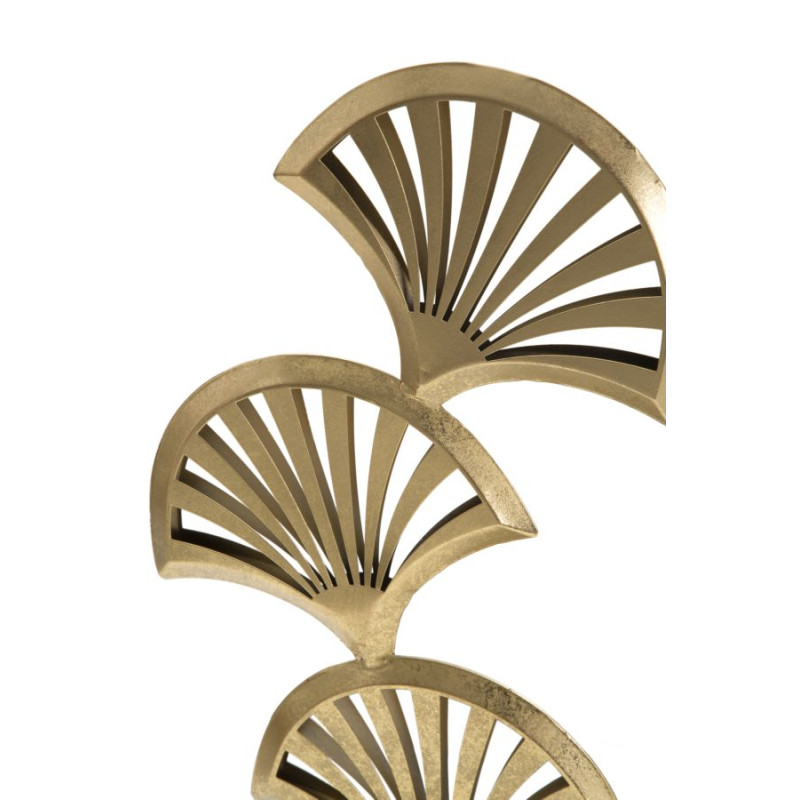SCULPTURE À TROIS FEUILLES CM 23,5X10X44