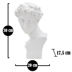 SCULPTURE JEUNE ROMAIN CM 20X17,5X30