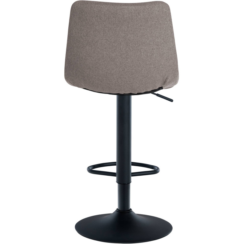 Tabouret de bar Jerry en tissu gris