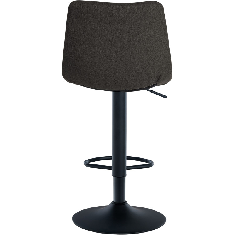 Tabouret de bar Jerry en tissu gris foncé