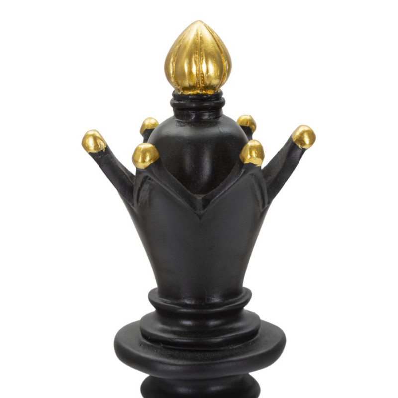 ÉVÊQUE NOIR ET OR CM Ø 12,5X38,5