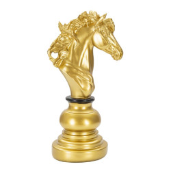 CHEVAL OR ET NOIR CM 14X11X27