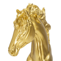 CHEVAL OR ET NOIR CM 14X11X27