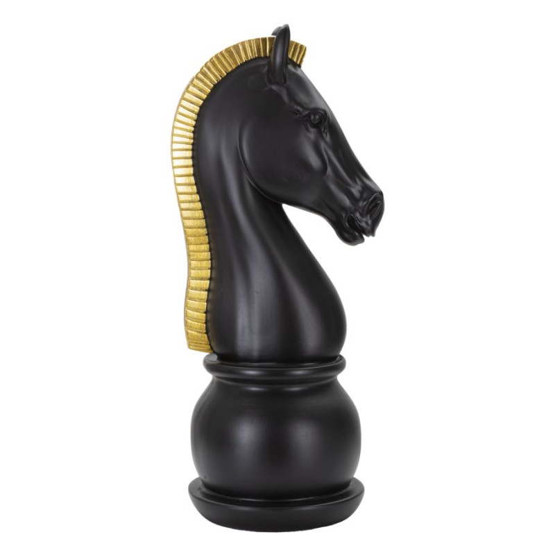 CHEVAL NOIR ET OR CM Ø 18,5X50