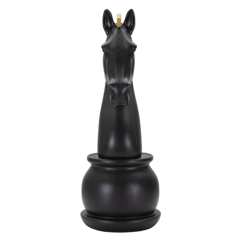 CHEVAL NOIR ET OR CM Ø 18,5X50