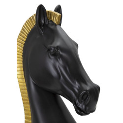 CHEVAL NOIR ET OR CM Ø 18,5X50