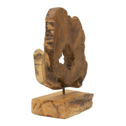 SCULPTURE BINTANG EN TECK CM 31X13X35