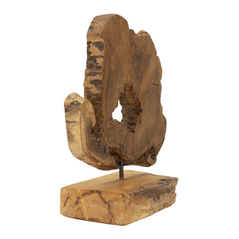 SCULPTURE BINTANG EN TECK CM 31X13X35