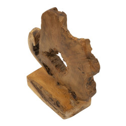 SCULPTURE BINTANG EN TECK CM 31X13X35