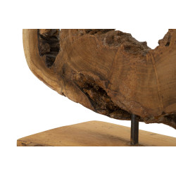 SCULPTURE BINTANG EN TECK CM 31X13X35