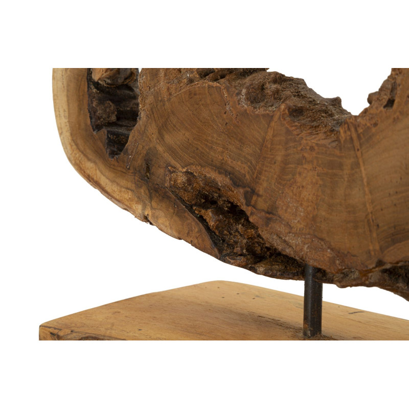 SCULPTURE BINTANG EN TECK CM 31X13X35