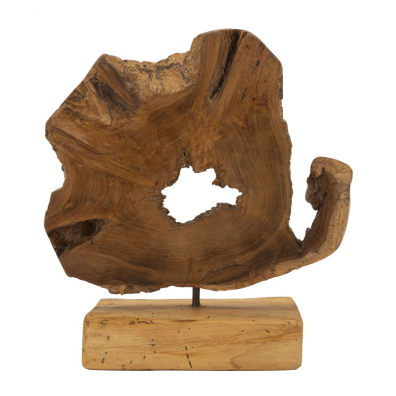 SCULPTURE BINTANG EN TECK CM 31X13X35