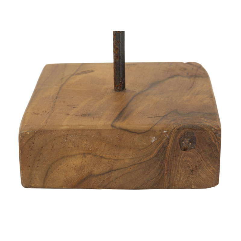 SCULPTURE ÉTOILE EN TECK CM 28X1242